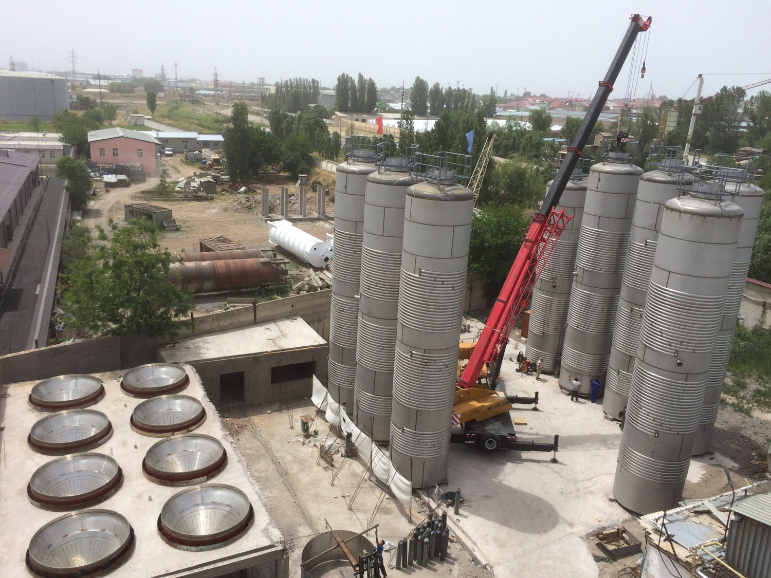 Изготовление промышленных резервуаров для производства и хранения